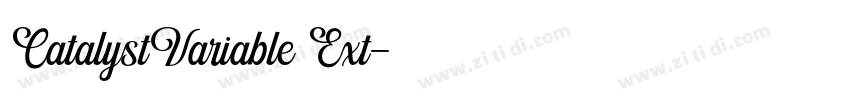 CatalystVariable Ext字体转换 CatalystVariable Ext字体转换